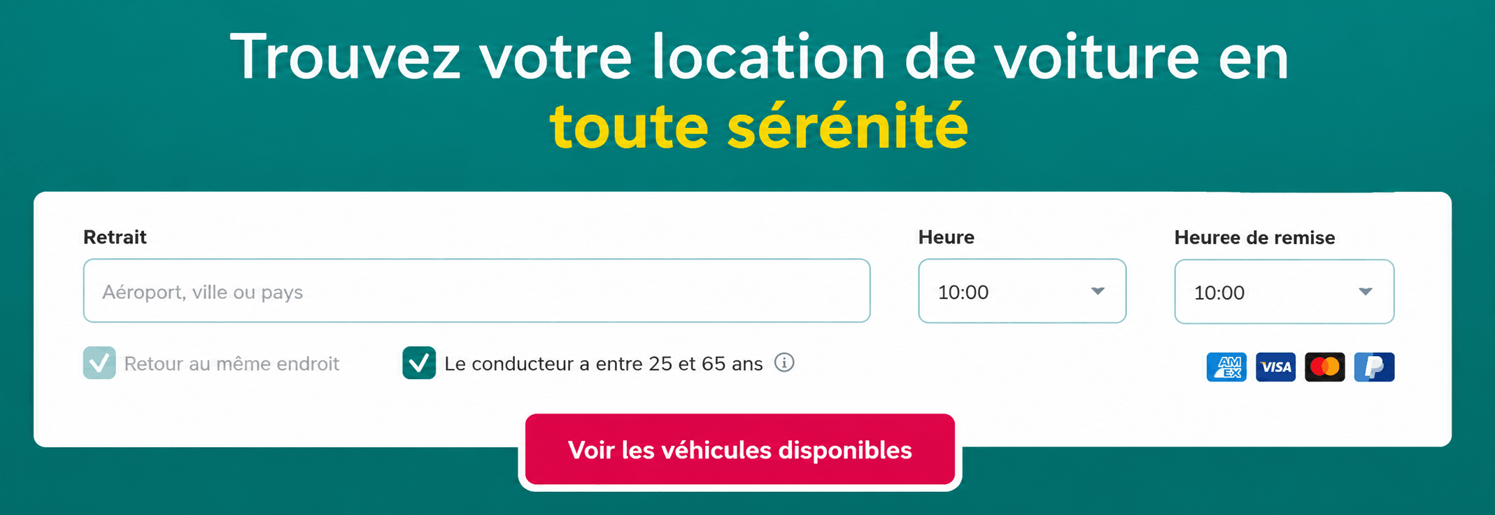 Moteur de recherche voiture à louer